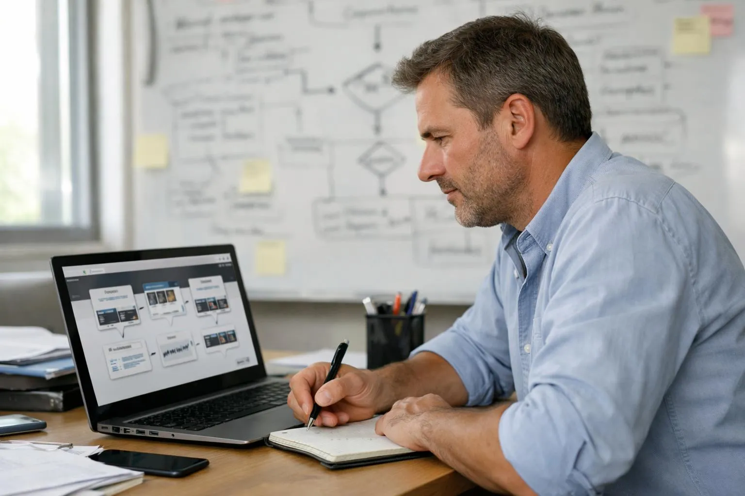 "Un entrepreneur de PME crée son site internet en 2026 avec un guide complet"