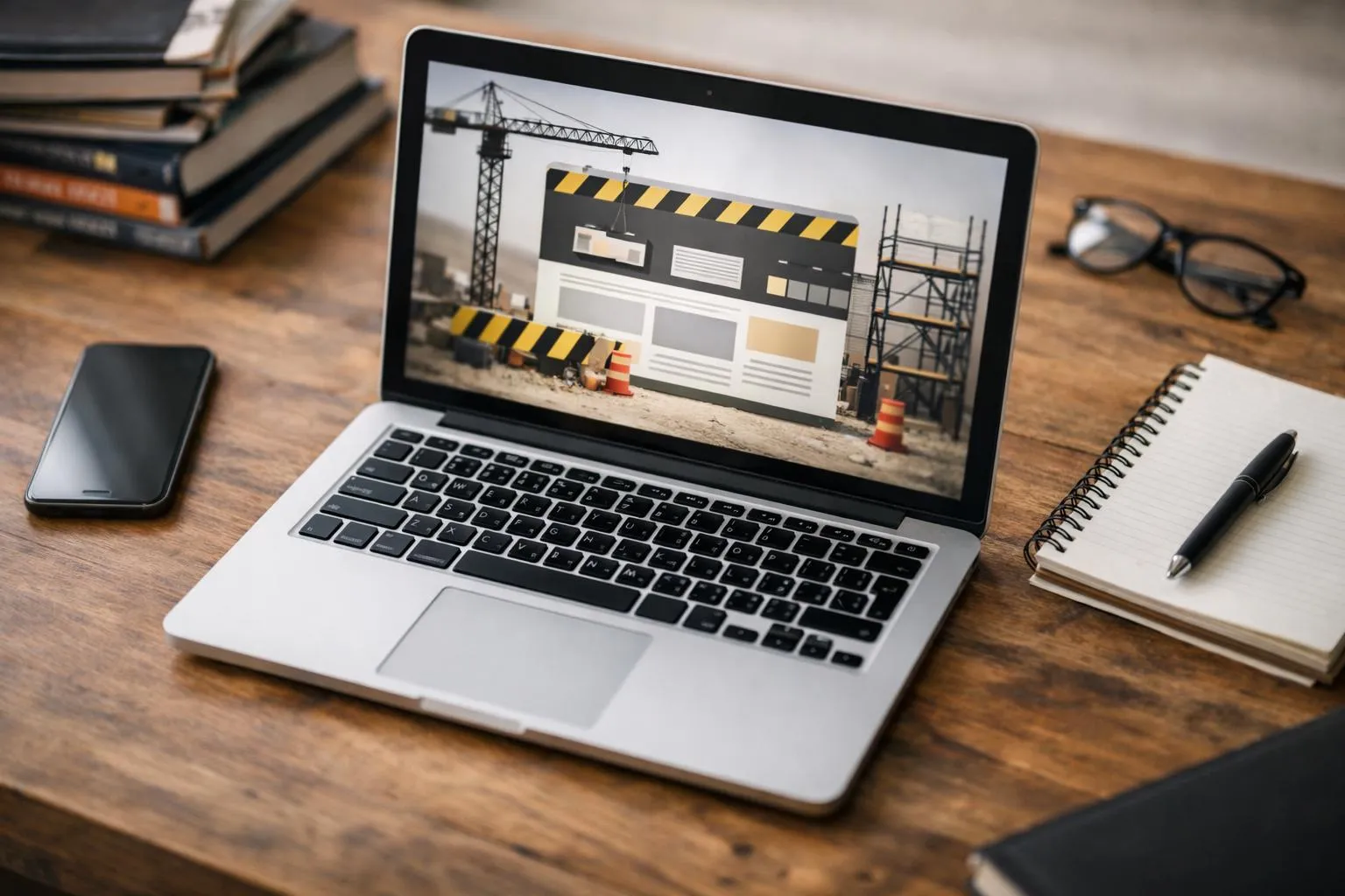 "Un ordinateur portable pour créer un site web local avec des outils de développement"