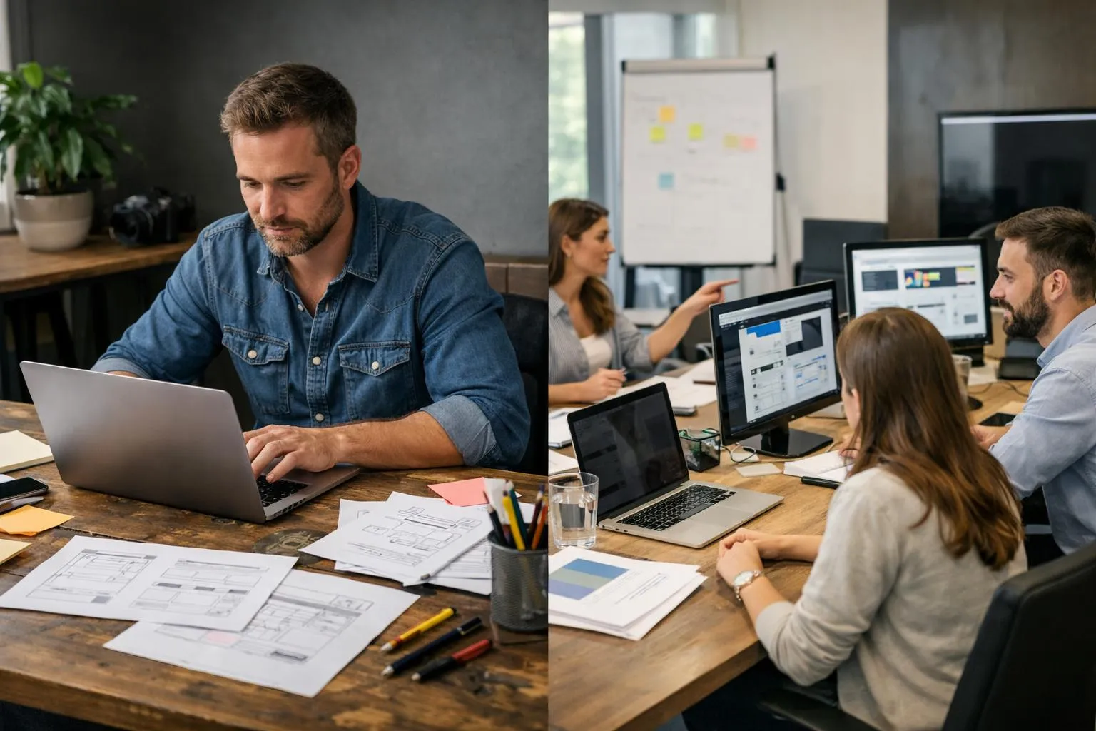 "Comparer devis site internet : free-lance vs agence, deux approches différentes pour créer votre site web"
