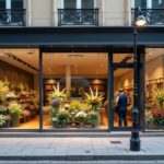 Solutions d'habillage de façade magasin - Détail de façade moderne en aluminium et verre