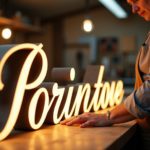 Enseigne lumineuse sur mesure vaud, artisanat local, éclairage personnalisé